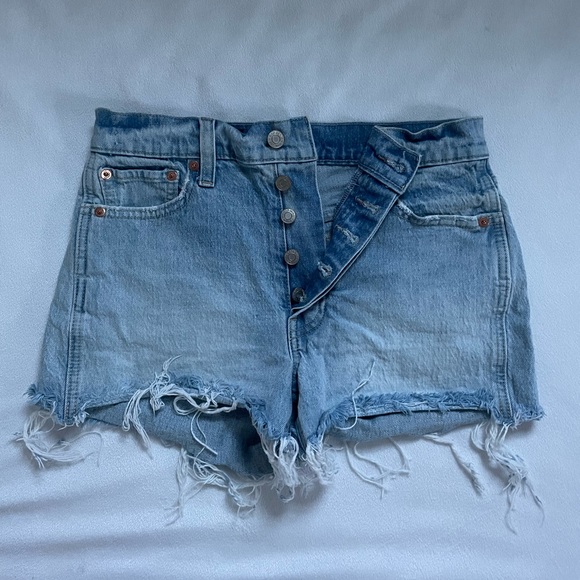 Cheeky short high rise denim shorts - Picture 1 of 5